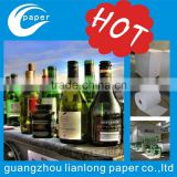 PVC clear wine bottle label , sticker ,self-adhesive label in high quality