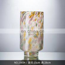 Hand Blow Luxury Glass Compote Decoration Animal Leopard Amber Vase thumbnail-3