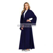 Wholesale Price Simple Dubai Latest Abaya Wholesale Ready to Ship Pleated Design 6 Colors Long Dresses Muslim Abaya thumbnail-4