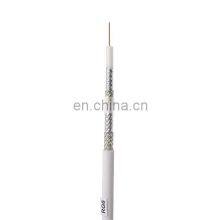75 Ohm Coaxial Cable Bare Copper Conductor PVC Jacket Shield Cable Rg6 Coaxial Cable RG6 thumbnail-2
