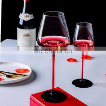 Unique Valentines Restaurant Wholesale Crystal Portable Pink Goblet Wedding Rose Wine Glass thumbnail-5