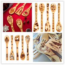 Christmas gift kitchen gadget,bamboo kitchen tool set logo engraved Amazon made in China Twinkle