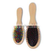 Wooden Bamboo Hair Brush Improve Hair Growth Wood Hairbrush Prevent Hair Loss Anti-static Comb thumbnail-5