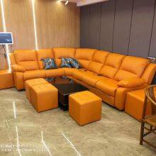 High-end Home Theater Sofa Leather Audio-visual Room KTV Electric Multi-functional U-shaped Corner Sofa Combination thumbnail-3