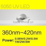 Medical Disinfection Applied Quality SMD 5050 LED UV Chip Ultraviolet with 0.1W-3Watts both 365nm and 395nm FACTORY