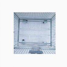Colorful Steel Collapsible Wire Mesh Pallet Cage Container for Warehouse Storage thumbnail-4