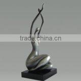 Nude Female Bronze Sculpture Modern Urban Statue thumbnail-1