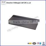 Genuine Top-grain Leather Top-rail Desk Pad Features With a Matching Felt Bottom