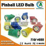 5050 1 LED Wedge Base T10 194 555 Pinball LED Bulb