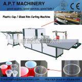 Automatic Plastic Glass Mouth Curling Machine
