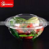 Wholesale Plastic Containers Large Transparent Salad Bowl Plastic