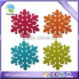 Color Winter Snowflake Christmas Soft Pvc Decorative Mat Coaster thumbnail-1