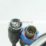 Customized male to female electrical waterproof cable connector 2pin to 10pin