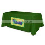 Custom Colour Logo Knitted Polyester Table Cloth, Table Cover Quality Choice