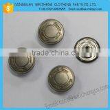 20mm Metal Rhinestone Jean Button Metal Shank /Fashion Garment Custom Made Metal Jeans Button thumbnail-2
