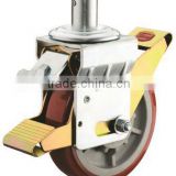 Scaffolding Swivel Brake Castor TPU Wheel, PP Center (Series 62B)