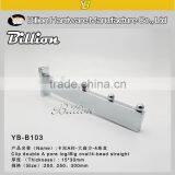 Square Pipe Hook Clothes Store Hanging Chrome Hook for Supermarket