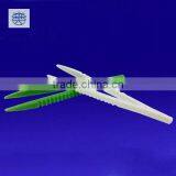 Plastic products manufacturer green/white 11.4cm tweezer