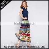 Chinese factory fashion design sexy patterns one piece casual maxi long ladies dress for women summer beach