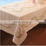 hand emroidery table cloth