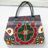 Suzani Embroidery Wedding Shoulder bag Suzani Women Beach Bag from india