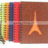 2015 HOT SALE PU COVER NOTEBOOK WITH SPIRAL