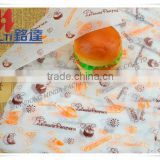 customized printed grease proof paper/unbleached greaseproof wrapping paper/greaseproof paper food