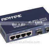 gigabit <b>sfp</b> <b>switch</b> 4 <b>ethernet</b> port <b>switch</b> with 2 fiber port