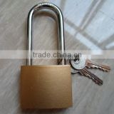 Brass painted long shackle jinhua lock