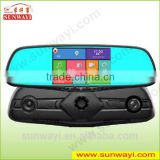 Exclusive mould Android 5.0'' GPS + WIFI Rearview Mirror car recorder wjith bracket for special cars