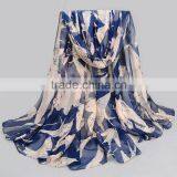 Scarf Design New Fashion Fly Bird Pattern Scarfs Women Chiffon 160*50 Ladies Scarves Pashmina Shawls