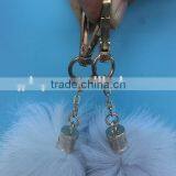 Genuine Fox Tail Fur Blue Fox Tail Keychain for Bag and Garments thumbnail-5