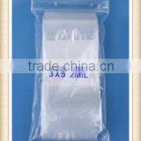 Wholesale Zlb-26 3" x 5", 2 Mil Clear White Block Zip Lock Bags, Case of 1000 thumbnail-1