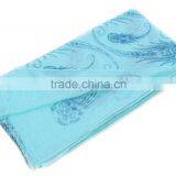 Light Blue Color Flower Printing Malaysia Batik Scarf thumbnail-3