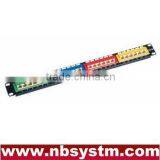24 Port UTP Cat5e Patch Panel 19" 1U 45 Degree,Krone & 110 Dual IDC