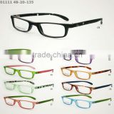 Clear branded frames and glasses