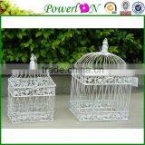 Vintage Metal Antique Square Outdoor Set Of 2/S Large Wrough Iron Bird Cages For Wedding Decoration TS05 G00 C00 X00 PL08-5860 thumbnail-1