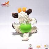 Squeaky Dog Chew Ball Plush Dog Pug Soft Toy With Cotton And Rubber Quality Choice thumbnail-4