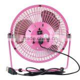 USB Ultra-quiet Office Desktop Mini Fan 6 Inch Small Portable Metal Fan