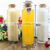 Custom Made Clear Empty 350ml Six Arrises Glass Bottles for Liquid