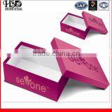 2016 Luxury Handmade Box Hot Stamping Box Gold Logo Cardboard Folding Shose Paper Box thumbnail-3