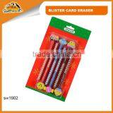 Funky Color Fancy Pencil and Eraser Set thumbnail-1
