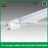 AC85-265v 1600lm 16w t8 led glass tube SMD2835 1200mm