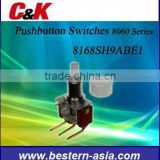 C&K 8168SH9ABE1 Pushbutton Switches (8060 Series)