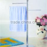 Chrome metal standing rotating towel rack stand base