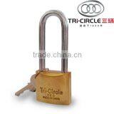 Tri-Circle Heavy Duty Brass Padlock With Long Shackle L262-265 thumbnail-3