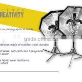 Wholesale Professional Speedlite Reflective Photo Umbrella Softbox 120cm 48" Octabox With Honeycomb Grips thumbnail-2