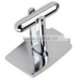Silver Rectangle Cross Fashion Men's Cuff Links thumbnail-3