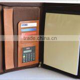 Soft Leather Personnel File Folders / a5 Size Leather Conference Folder / Customized Conference Folders