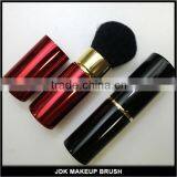 Portable Cap Slide Brush Retractable Face Brush Retractable Powder Brush With Shiny Red and Black thumbnail-3